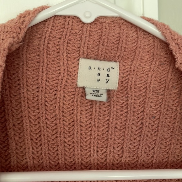 A New Day Blush Sweater Cardigan XS - Picture 3 of 4